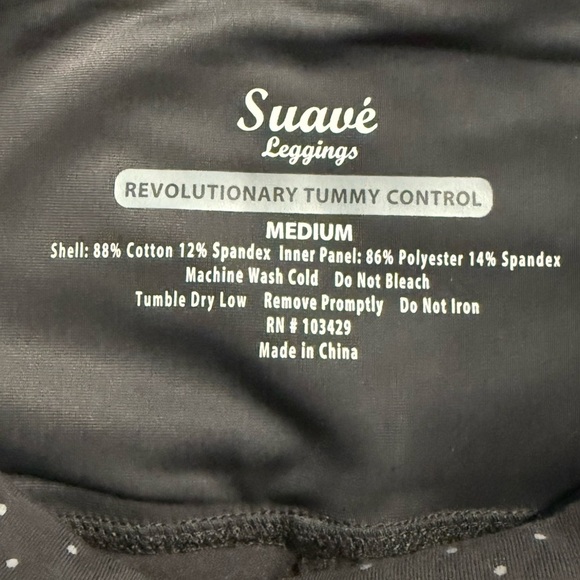 Suavé Grey Polka Dot Leggings - Picture 2 of 4